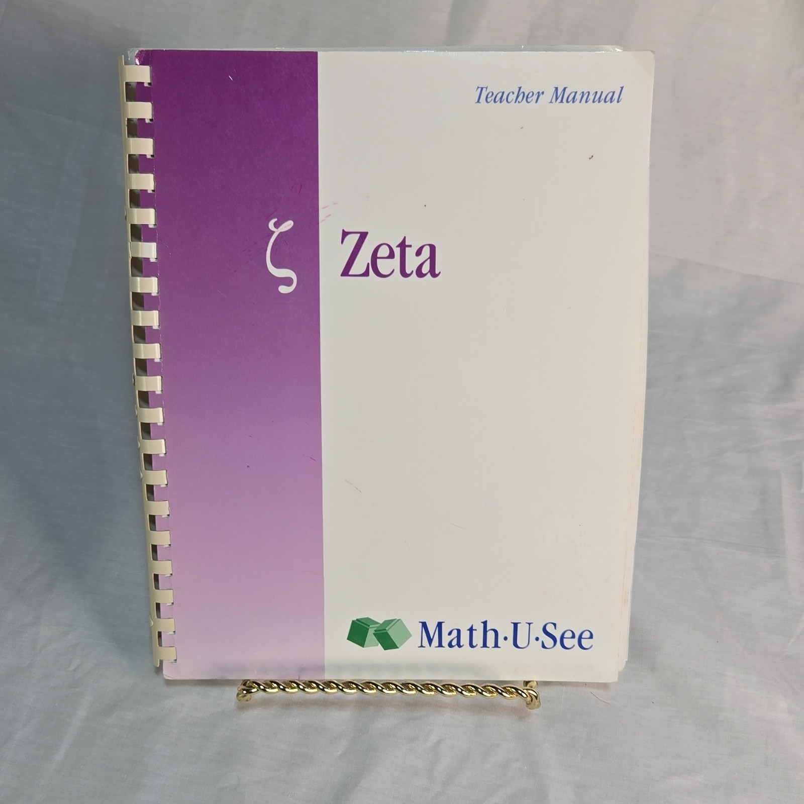 Math-U-See Zeta Teacher Manual Decimals and Percents by Steven P. Demme
