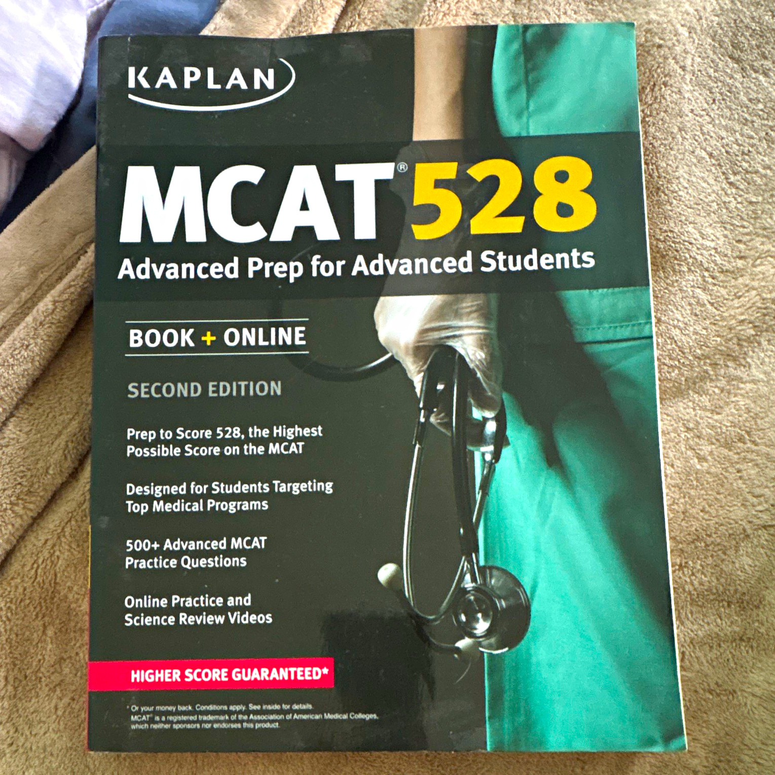 Kaplan MCAT 528 Advanced Prep Study Guide Book, 2nd Edition (2017) 640 Pages