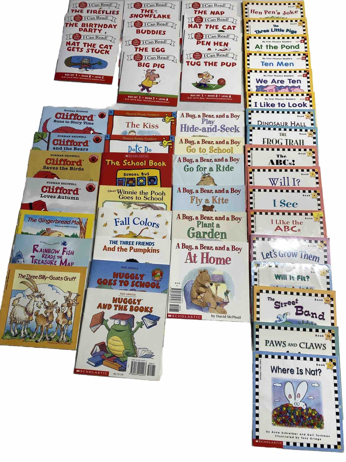 Scholastic Early Readers & I Can Read 49 Small Books Phonics Homeschool ￼
