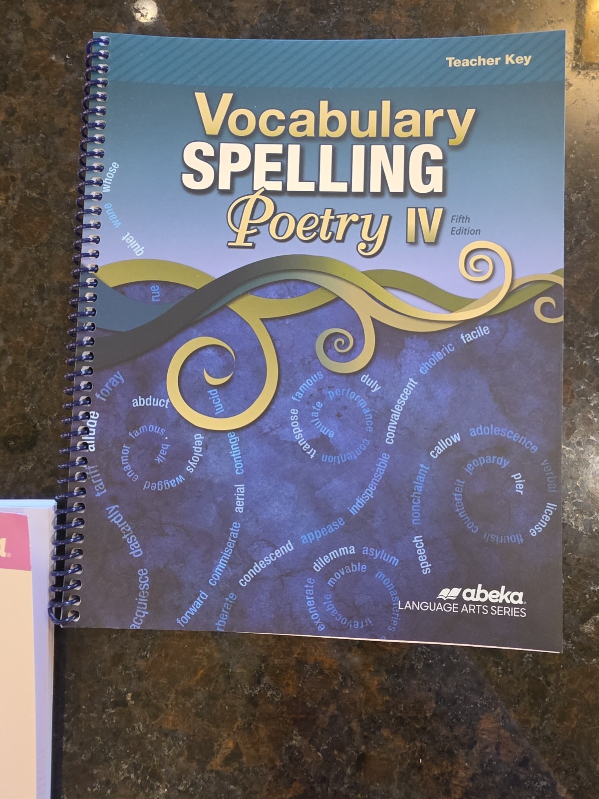 Abeka Grammar & Composition IV, World Literature, Vocabulary Spelling