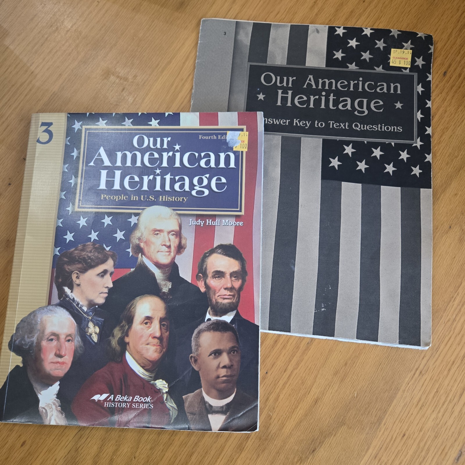 Abeka Our American Heritage, 3, 4th Ed Textbook, Answer Key