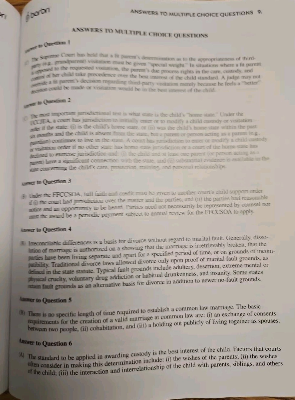 Barbri 2L/3L Outlines 2021
