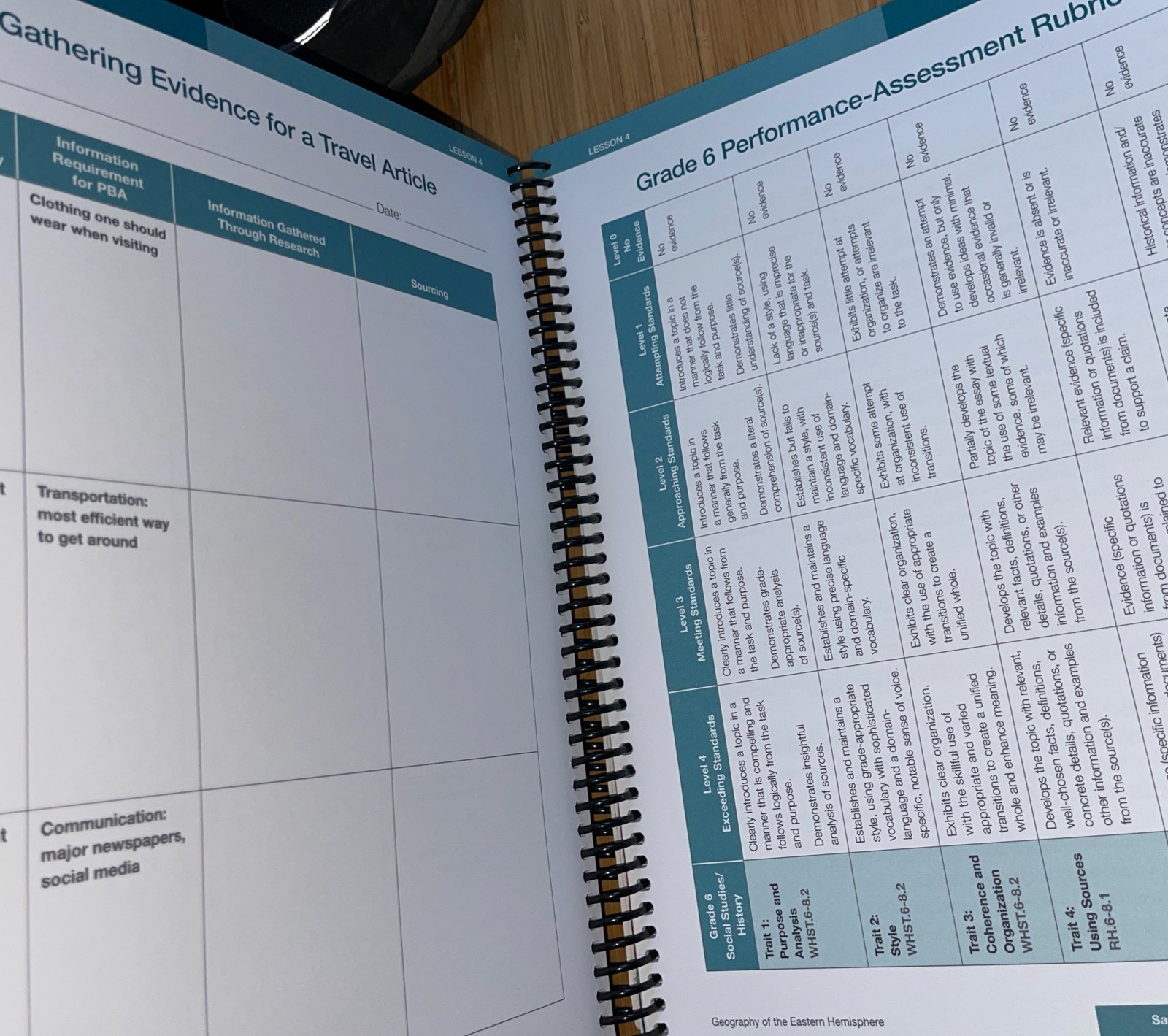 Geography Eastern Hemisphere Teacher Guide Grade 6 Unit 1 NYC Dept Education