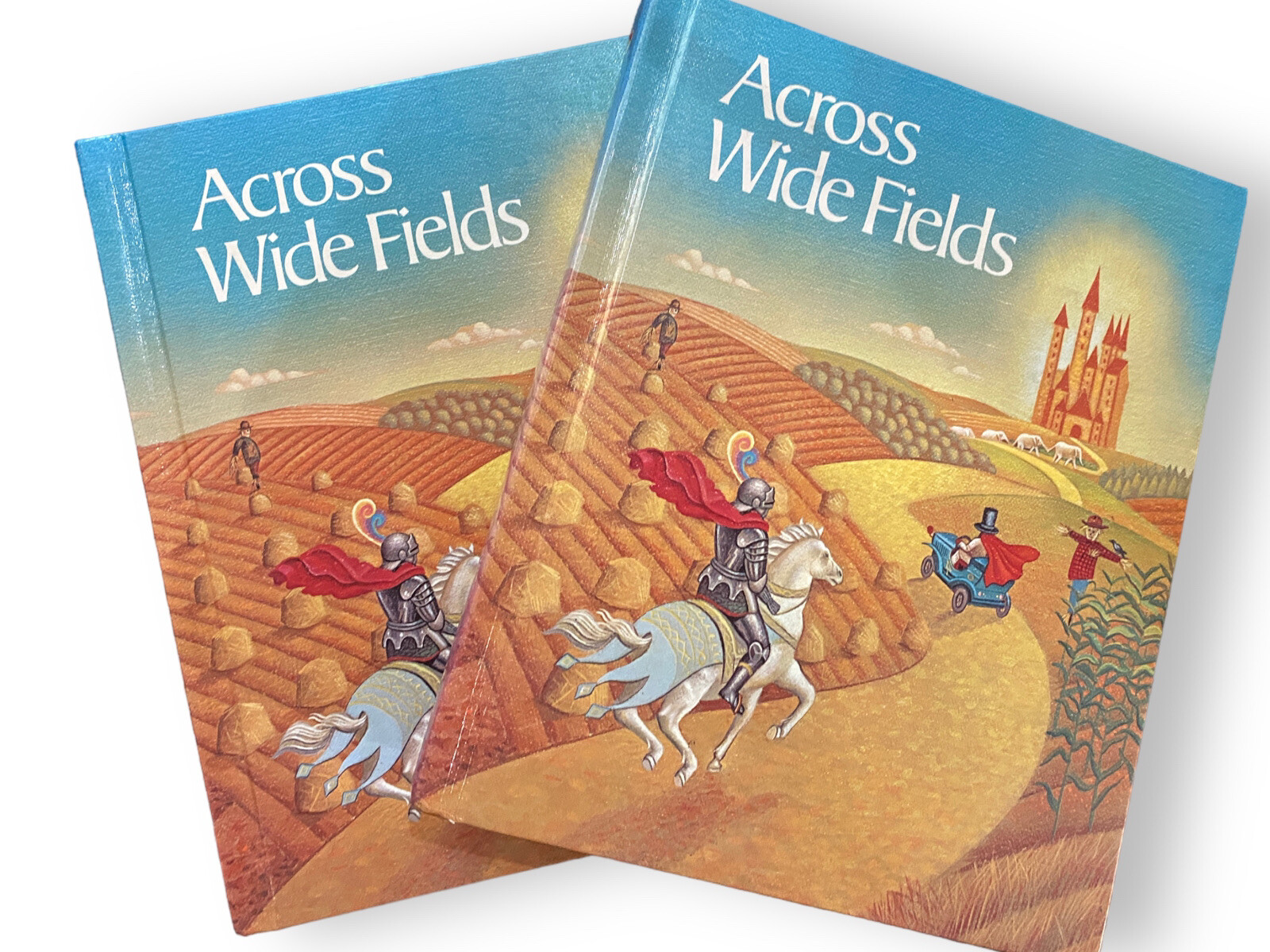 Across Wide Fields Hardcover Textbooks Study Guide 1986 Homeschool Lot Of 2