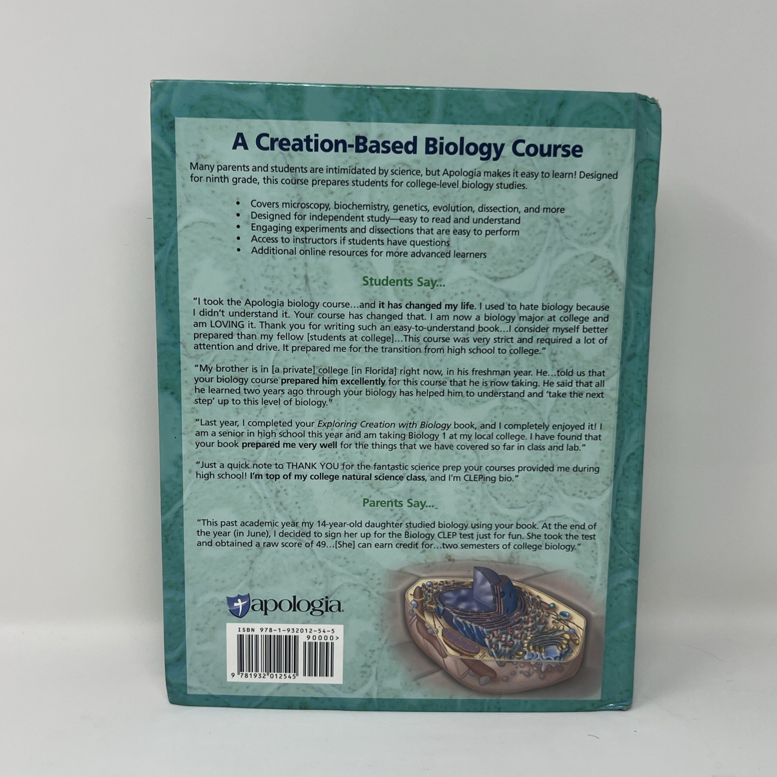 Exploring Creation with Biology : Student Text by Marilyn F. Durnell and Jay L.