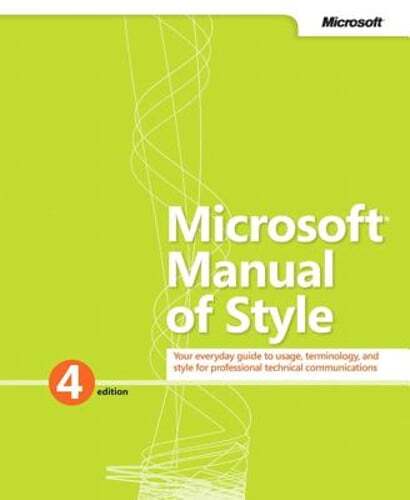 Microsoft Manual of Style by Microsoft Corporation: Used
