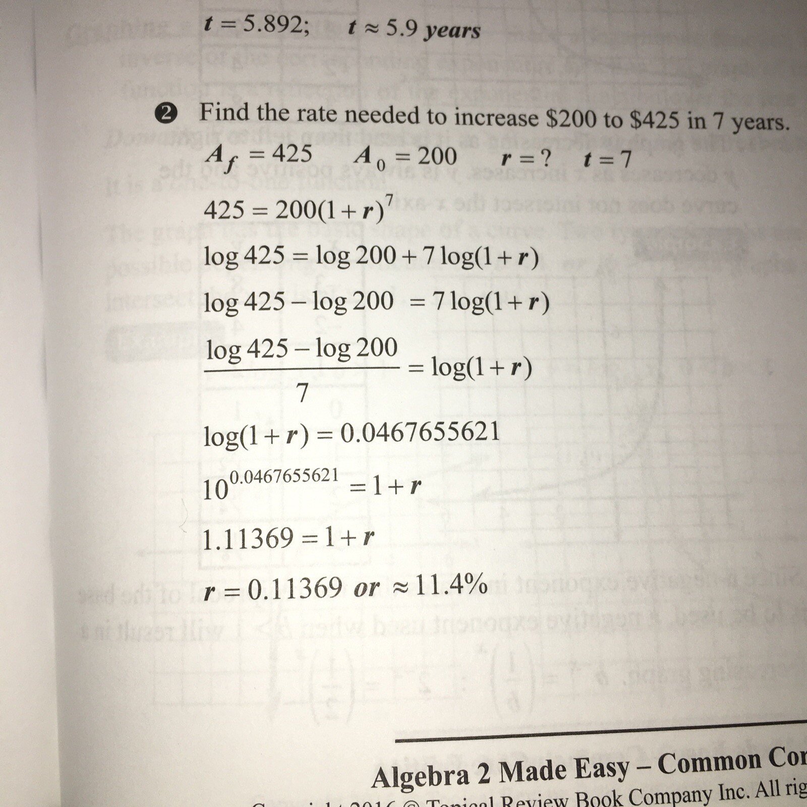 ALGEBRA 2 MADE EASY