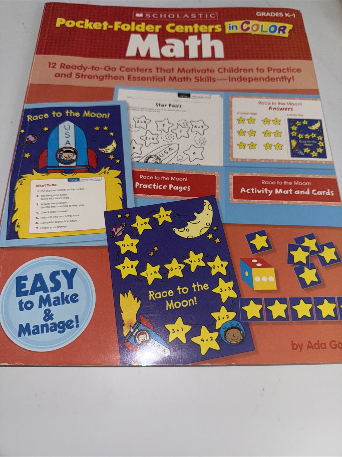 Scholastic Teaching resources K-1 Science & Math 4 Book Lot
