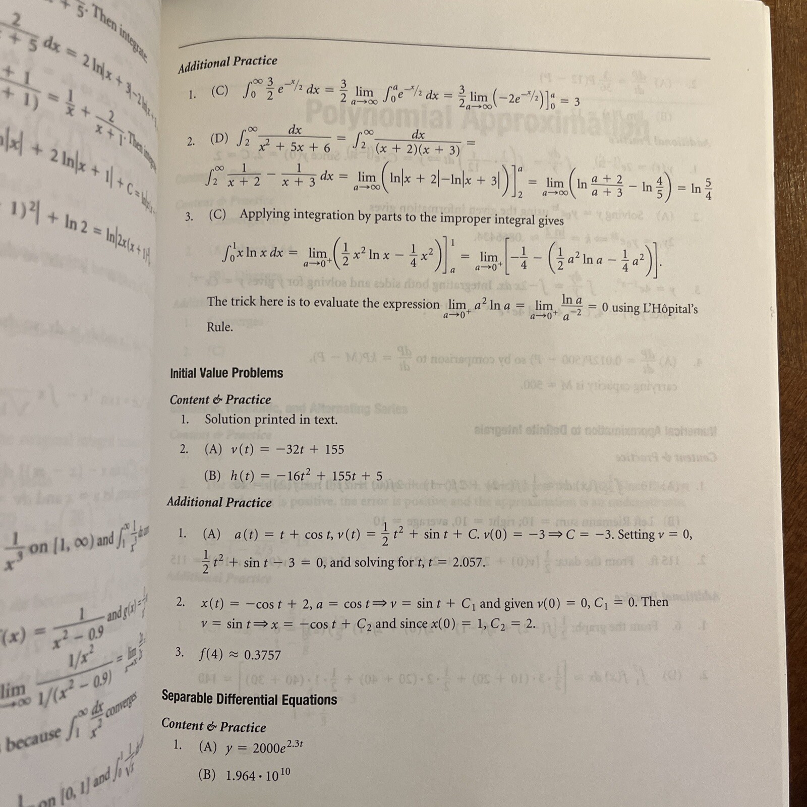 Calculus Book Advanced Placement AP Test Prep Workbook , Pearson Ed, Nice!