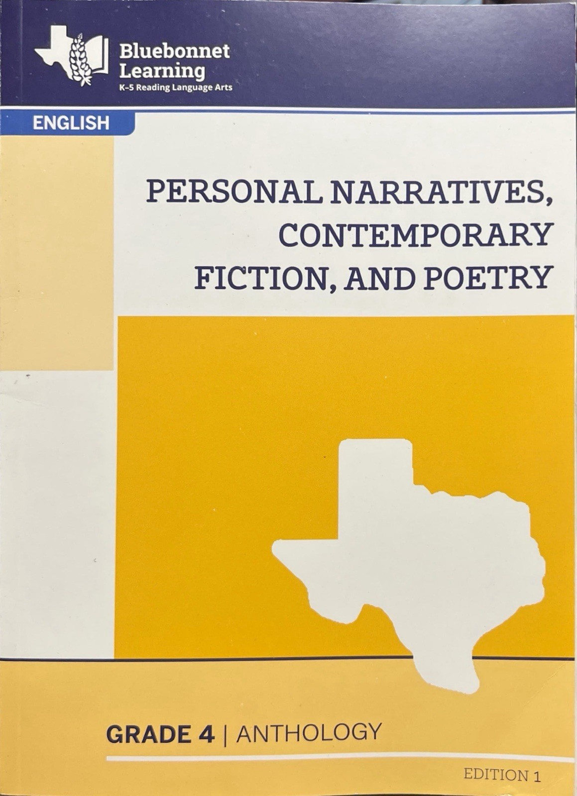 Personal Narratives, Contemporary Fiction Grade 4 Anthology
