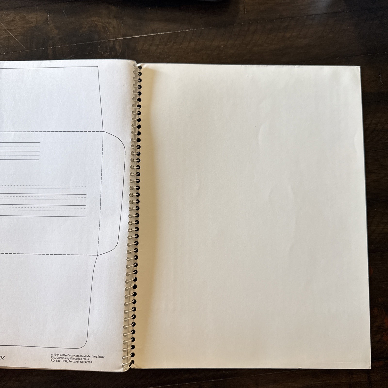 Instruction Manual 3rd Edition Getty & Dubay Italic Handwriting Series, 1994, VG