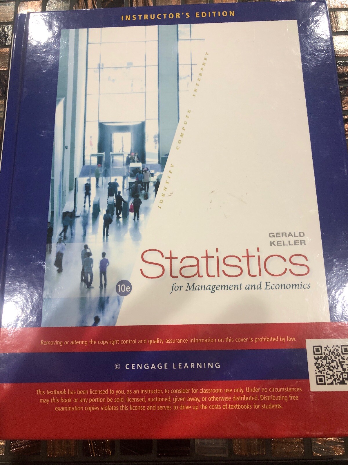 Instructors Edition Gerald Keller Statistics For Management And Economics 10e