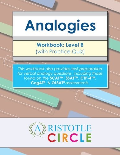 VERBAL ANALOGIES – LEVEL B WORKBOOK FOR SCAT (TM), SSAT **BRAND NEW**