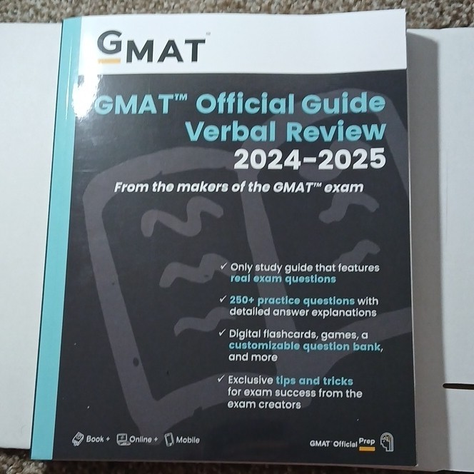 Wiley GMAT Official Guide Verbal Review Study Guide Graduate Management Admissi…