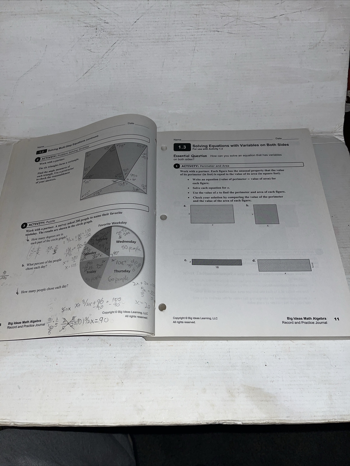 Big Ideas Math Record and Practice Math Student Journal – Paperback – Algebra 1