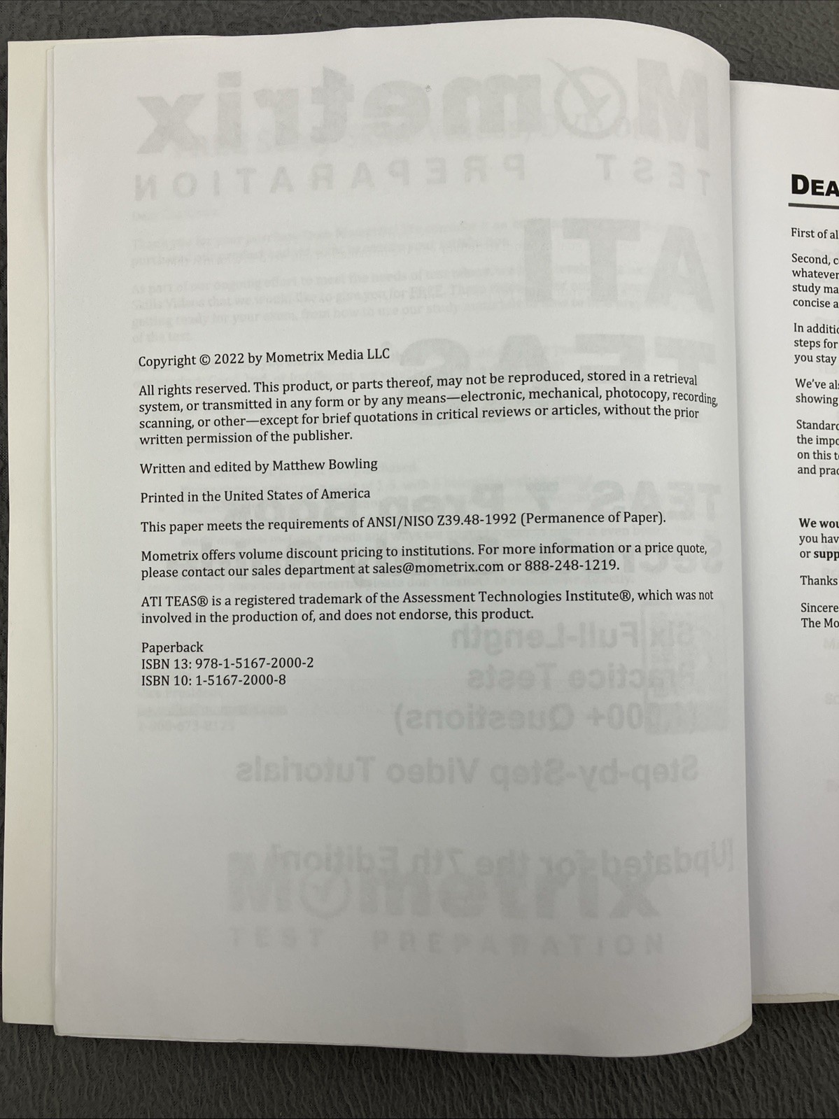 ATI TEAS 7 Secrets Study Guide Offical Test Preparation Updated Mometrix