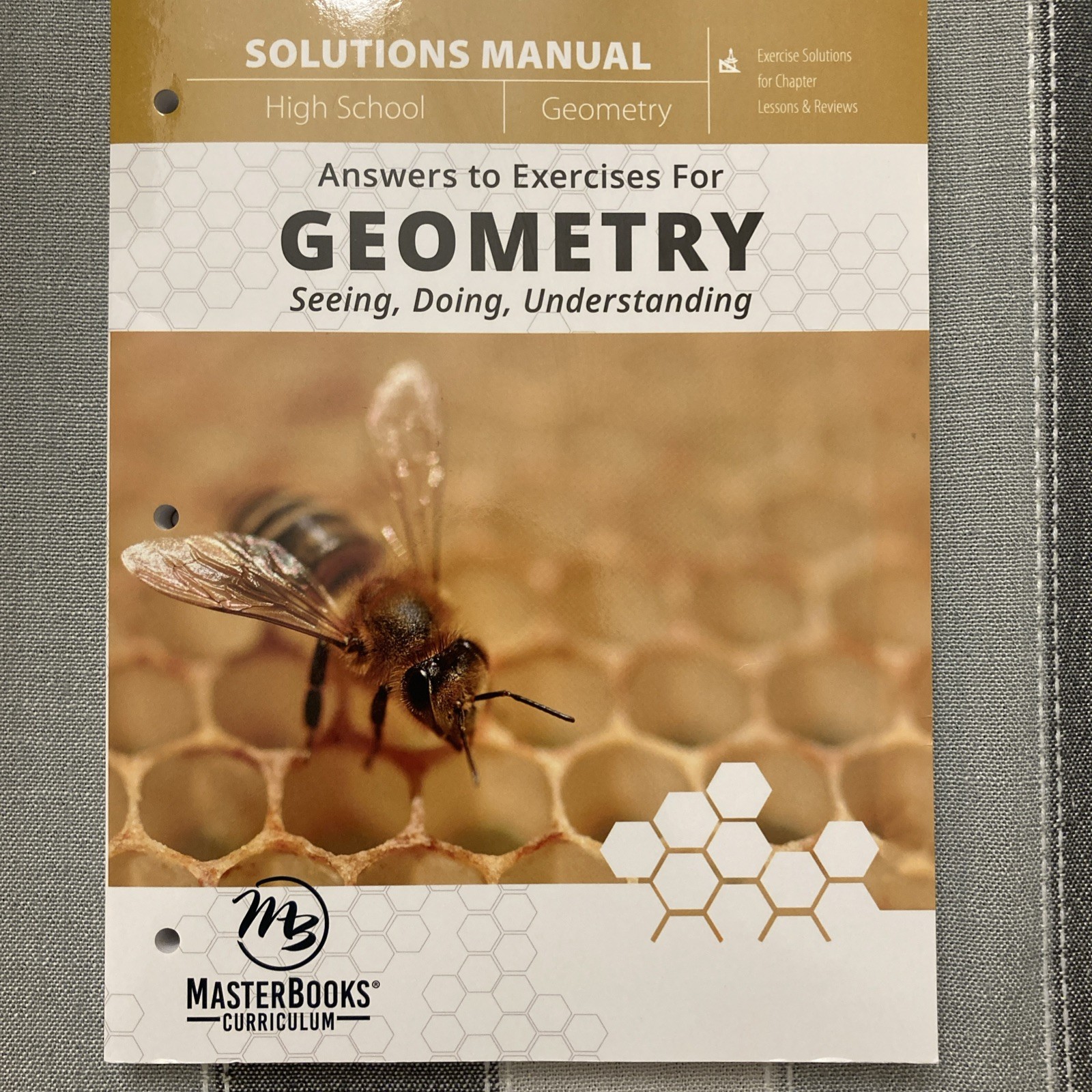 MB Master Books Geometry SOLUTIONS MANUAL Harold Jacobs high school math M021-5