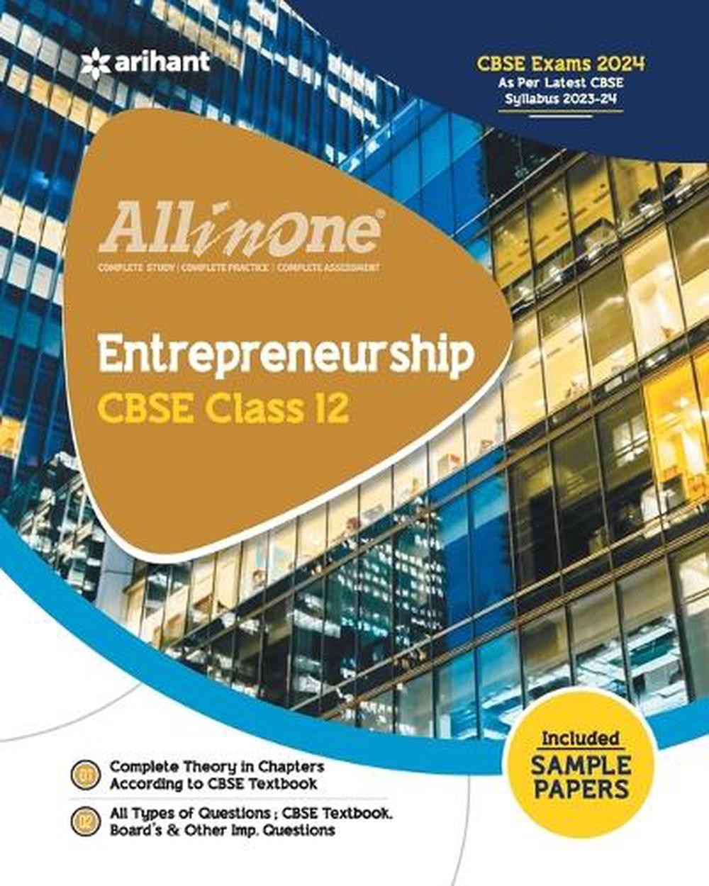 All In One Class 12th Entrepreneurship for CBSE Exam 2024 by Shruti Manglik Pape