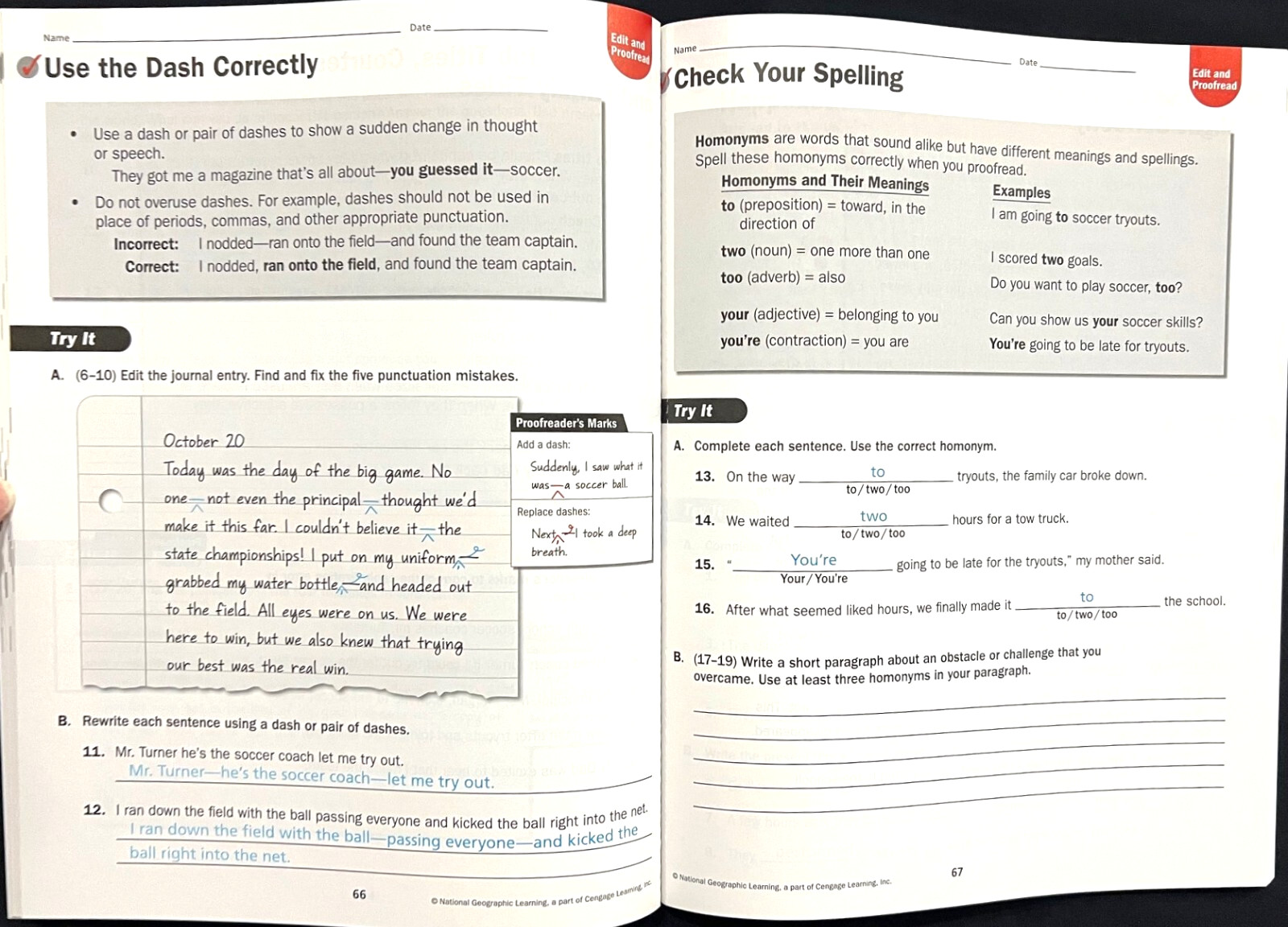 EDGE – Grammar & Writing Practice (Level C) TEACHER EDITION (2014, Cengage)