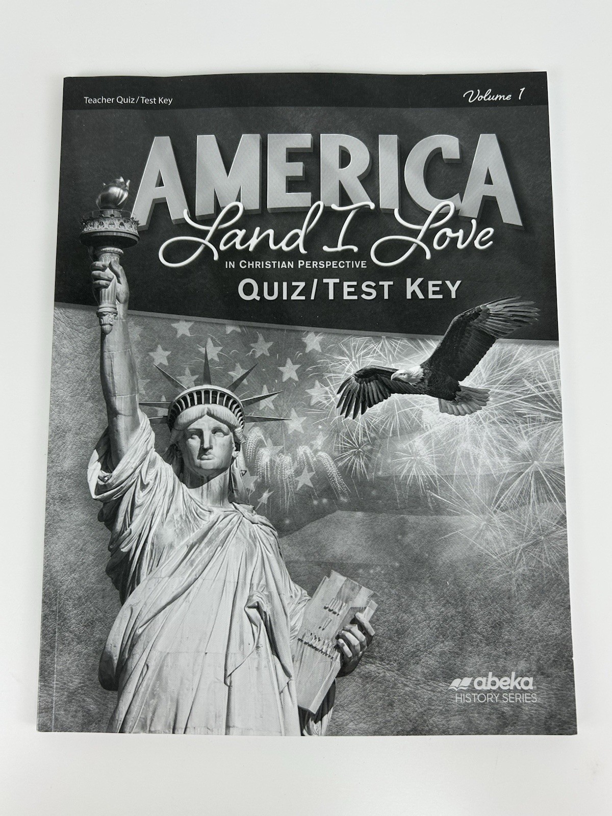 Abeka Homeschool U.S. History 8 Video Manual + America Quiz/Test Key + Civics