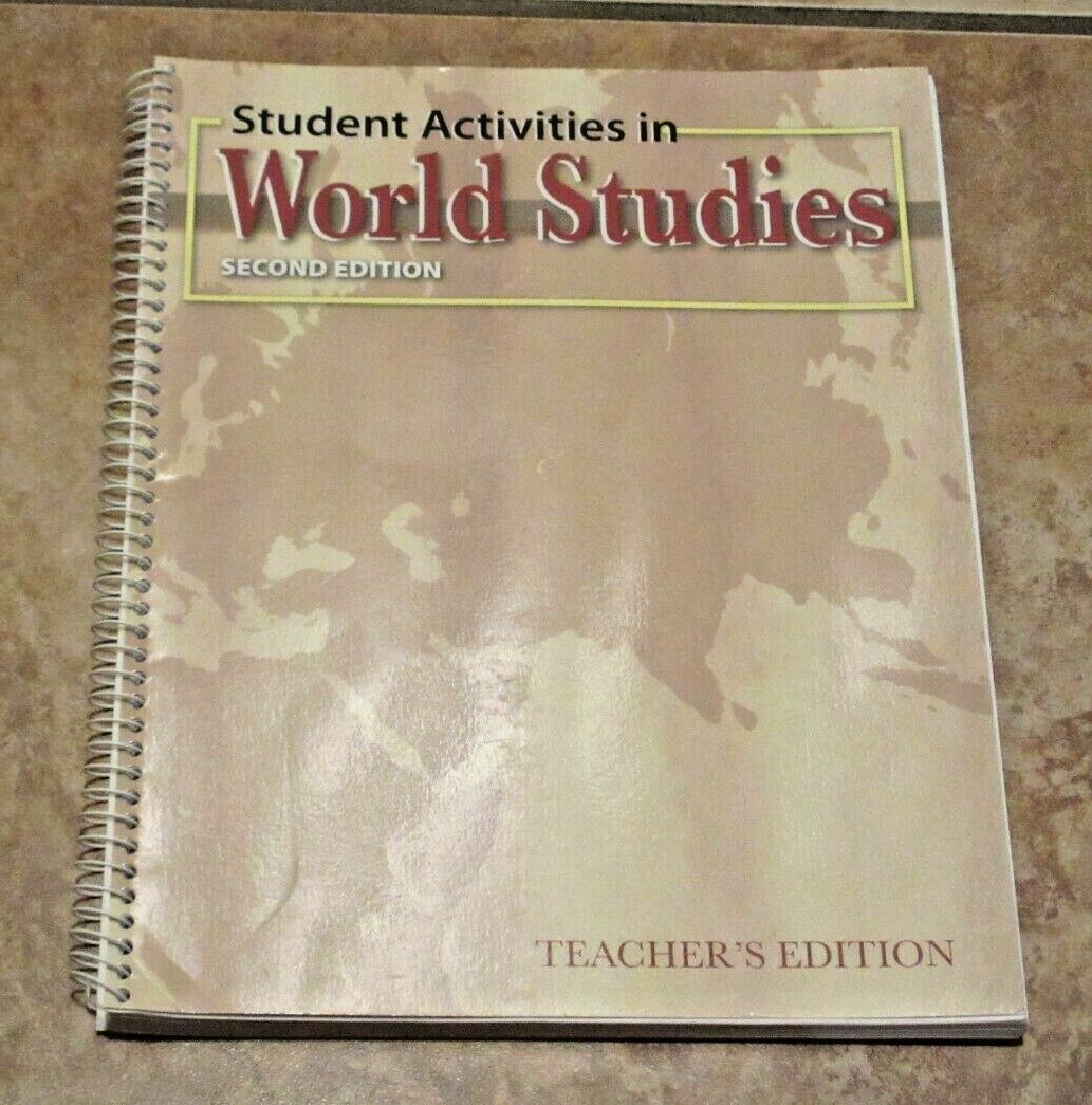 BJU Student Activities in World Studies Second Edition Teacher Edition Bob Jones