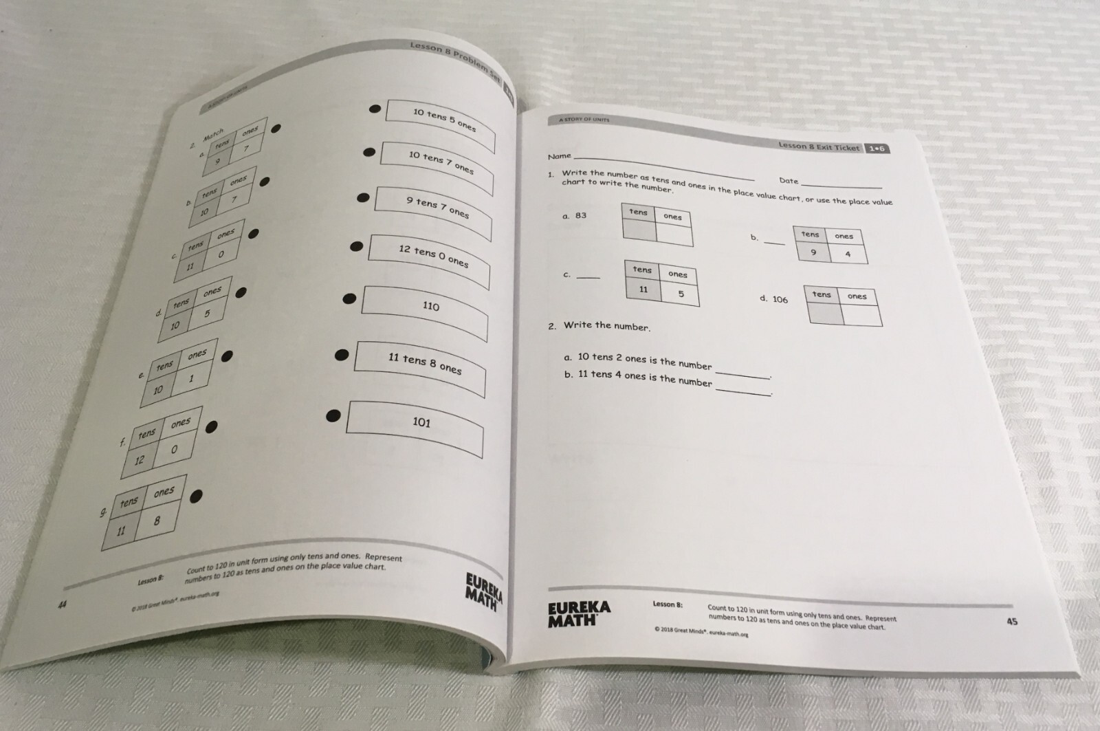 EUREKA MATH / GRADE 1 / LEARN / MODULE 6 / STUDENT CONSUMABLE WORKBOOK / NEW