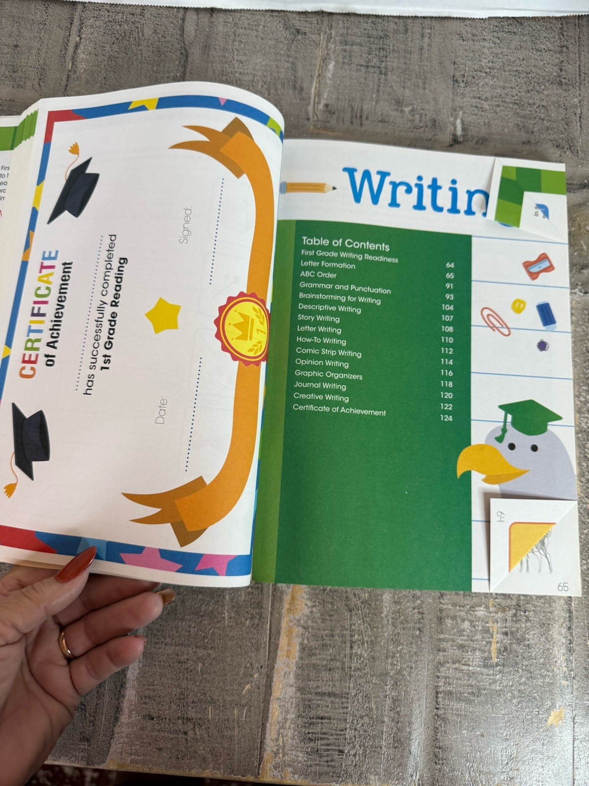 First Grade Workbook Reading, Writing And Math