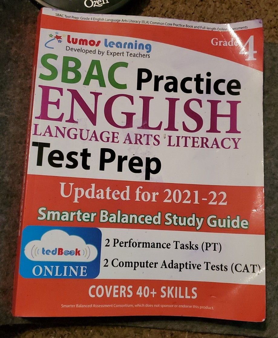 SBAC Practice Grade 4 English Language Arts Literacy Test Prep