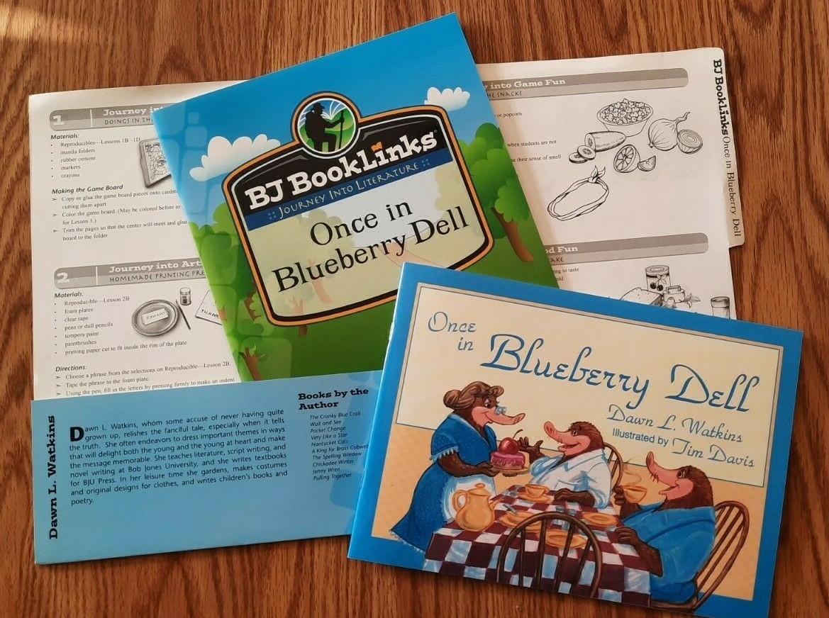 1st Grade Reading «Once in Blueberry Dell» Novel & Booklinks Guide BJU Bob Jones