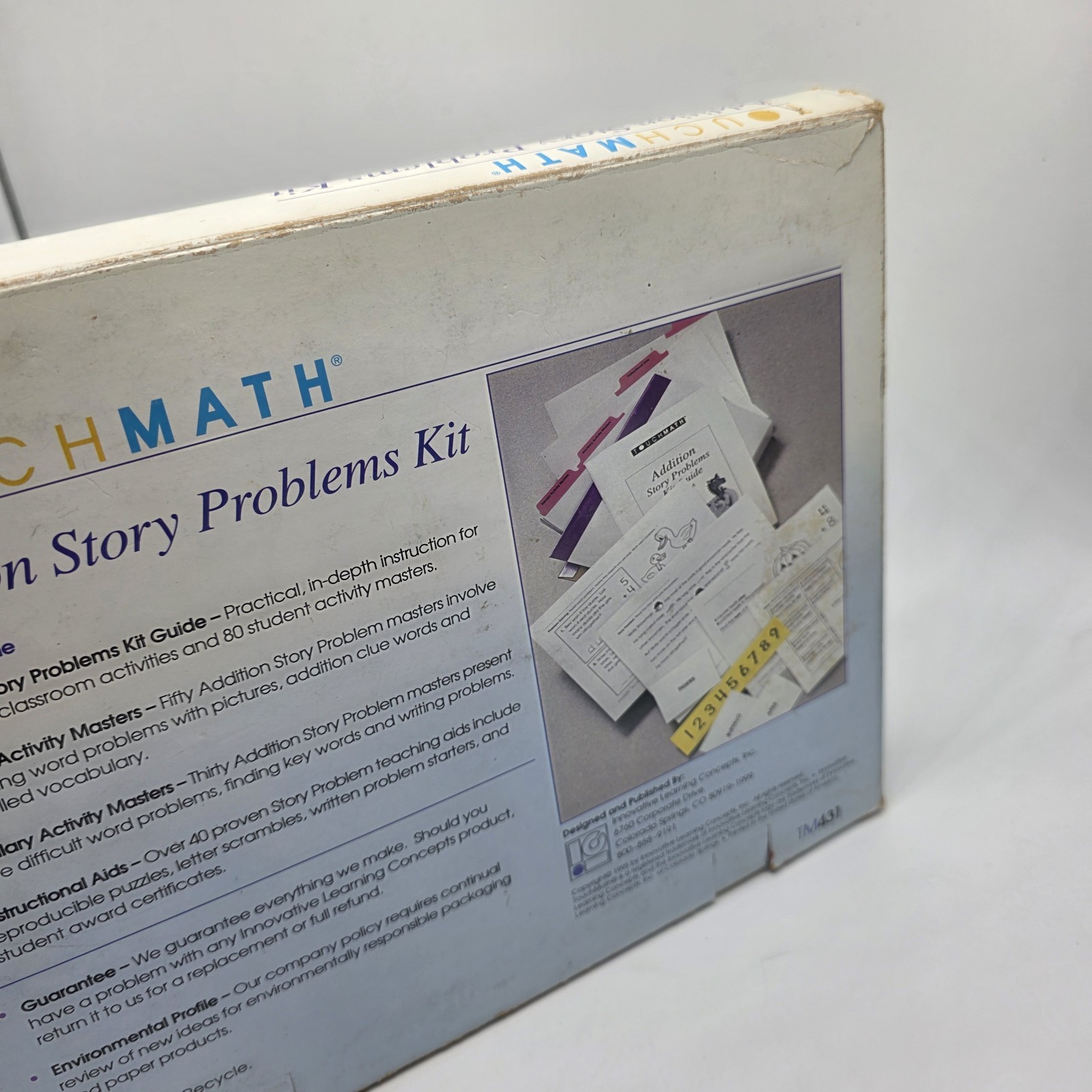 Touchmath Addition Story Problems Kit Math Foundation Program Touch Math Tm431