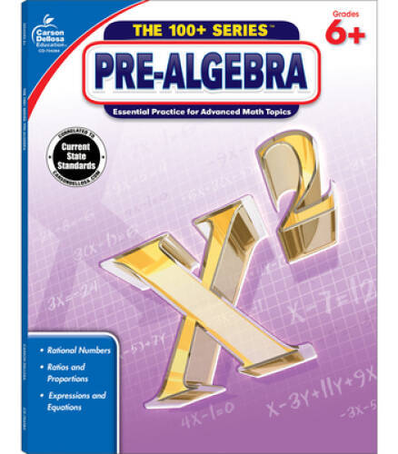 Pre-Algebra, Grades 6 – 8 (The 100+ SeriesTM) – Paperback – GOOD