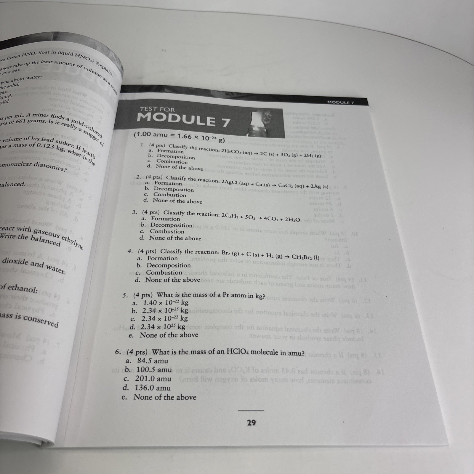 Apologia Exploring Creation With Chemistry – 3rd ed – Tests
