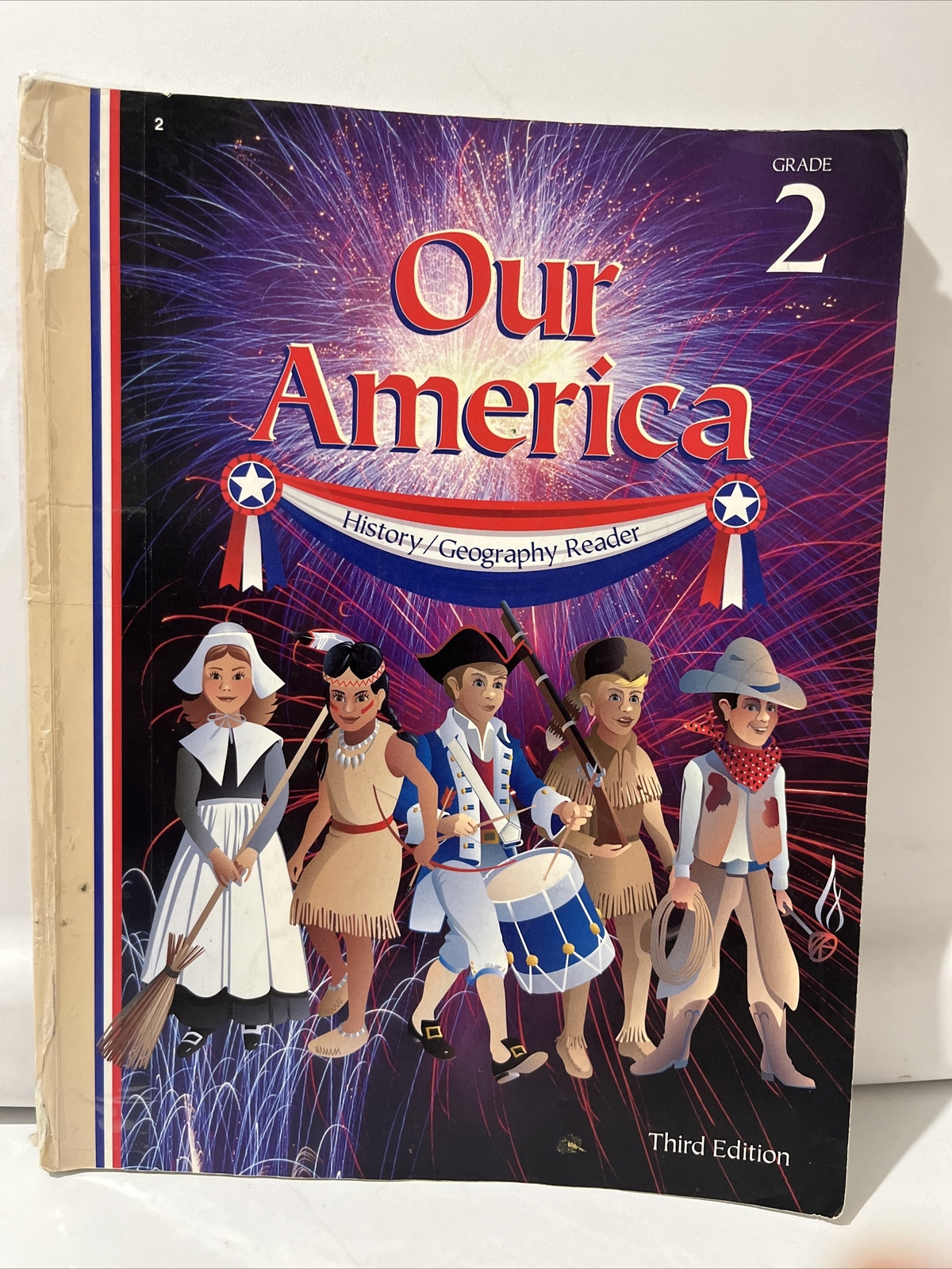 Abeka Our America History Geography Reader 1996 Grade 2 Third Edition *Flaws