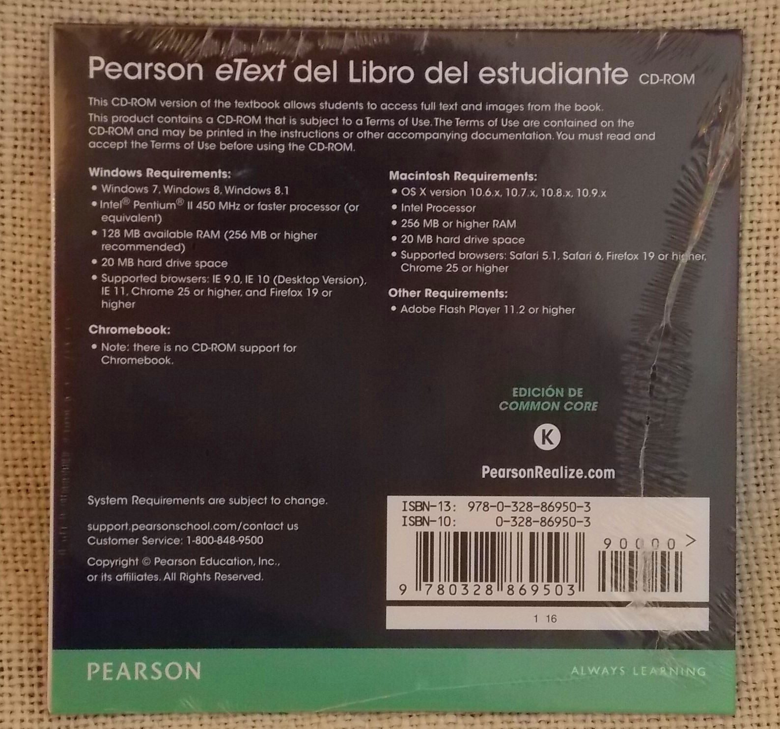 enVision Math 2.0 Grade K Student eText Spanish CD Rom Espanol 9780328869503