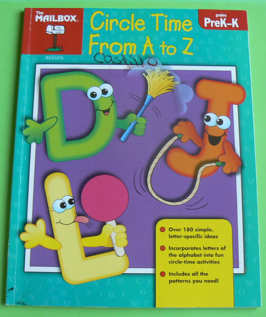 The Mailbox- Circle Time From A to Z Grade PreK-K, LN PB! TEC61276 Reproducibles