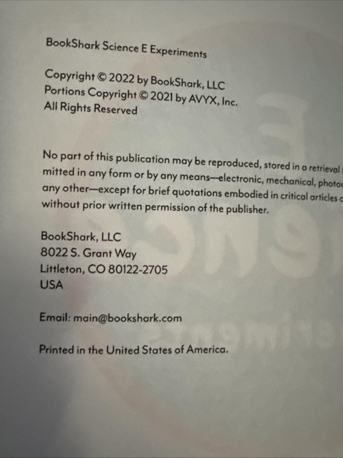 BookShark E Level Standards Based Science Experiments Homeschool Workbook Study