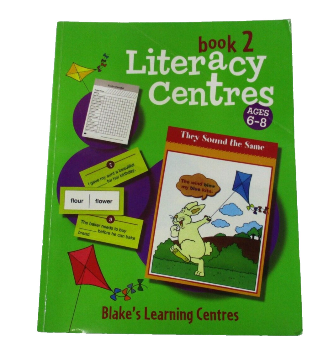 Book 2 Literacy Centres Ages 6-8 By Joe Ellen Moore Blakes Learning Games 2003