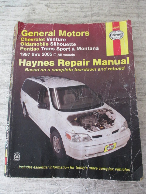 Haynes GM Chevy Venture Olds Silhouette Pontiac 1997 – 2005 Repair Manual 38036
