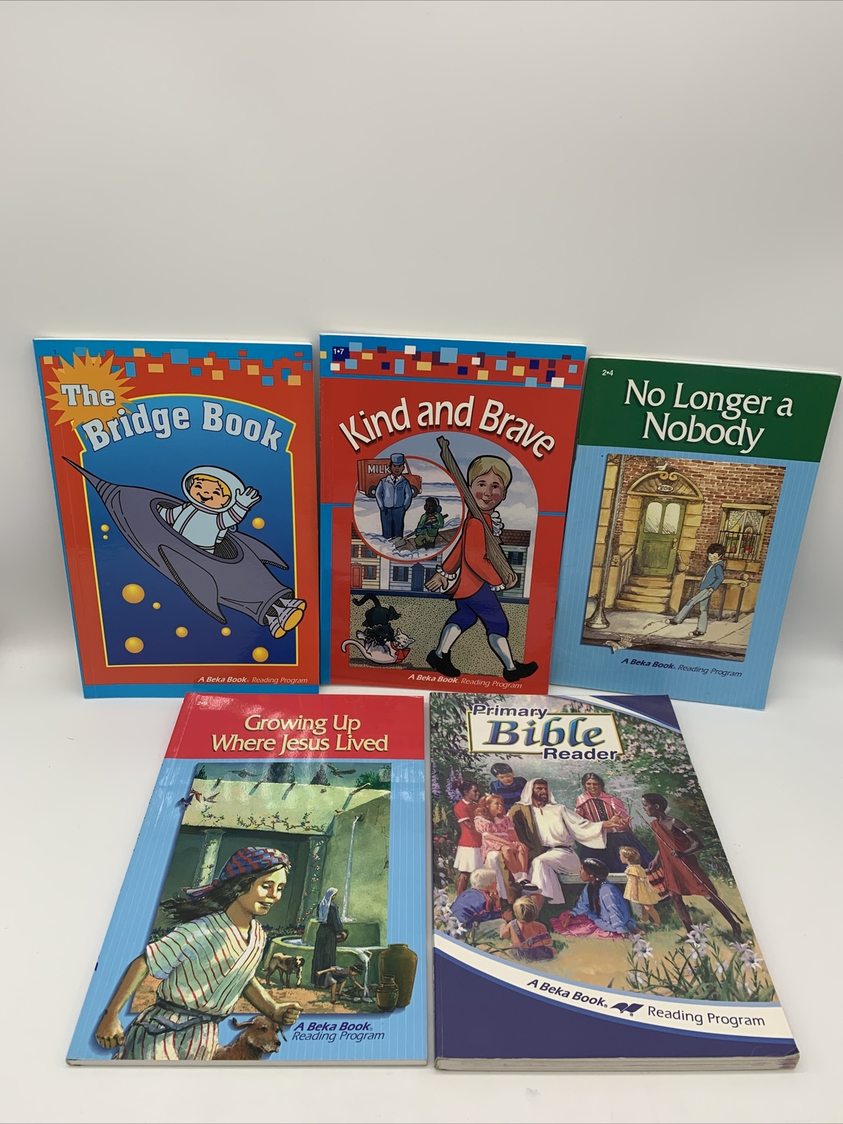 Abeka Elementary Reading, Set Of 5- 1st & 2nd Grade- Primary Bible Reader, Book