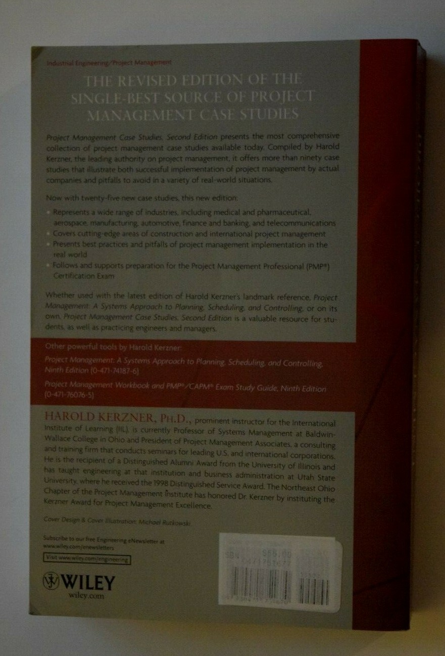 «PROJECT MANAGEMENT CASE Studies,» in Excellent Condition, 650 Pages