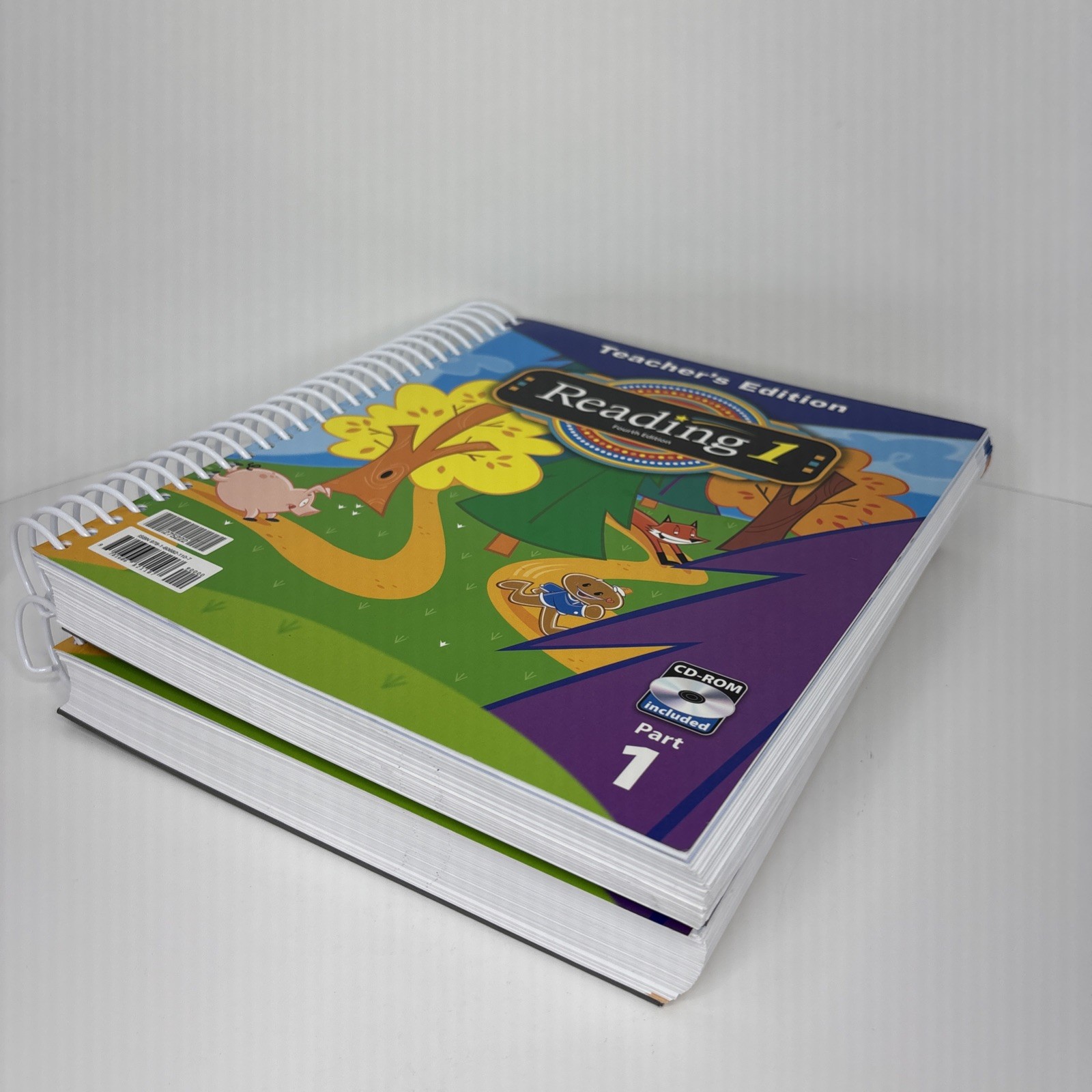 BJU Press Reading 1 Teacher’s Edition 4th Ed Parts 1‑2 w/CD-ROM Grade  1 – VGC