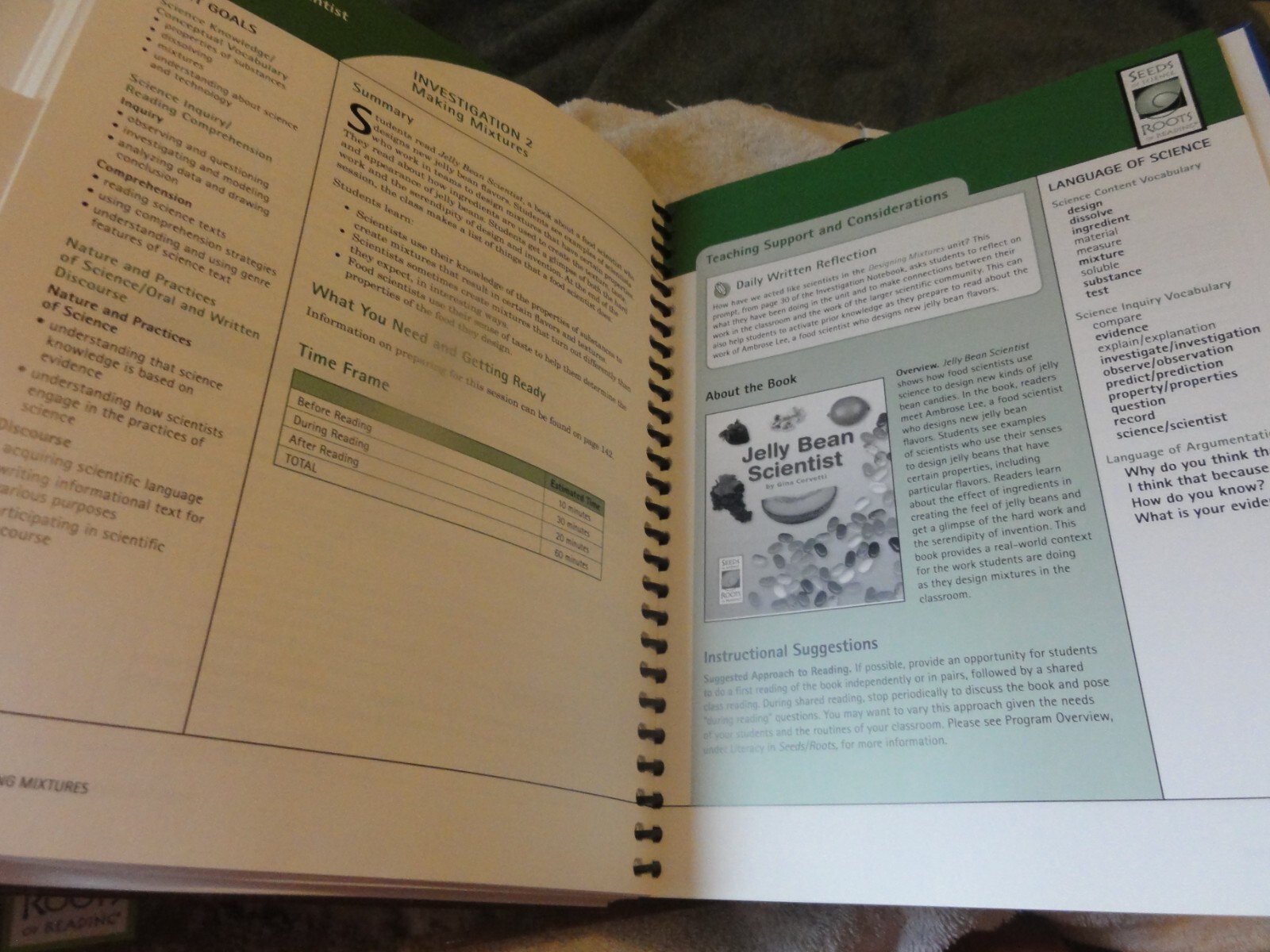 Amplify Core Knowledge DESIGNING MIXTURE Science Literacy Teacher Guide Textbook