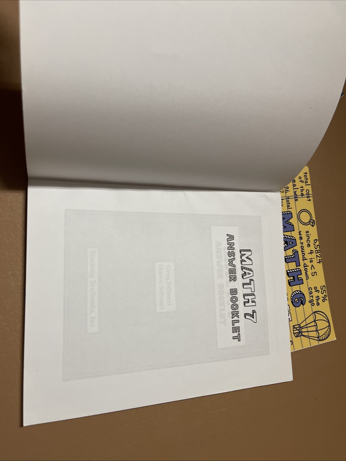 Teaching Textbooks Math 4,5,6,7 Answer Booklet