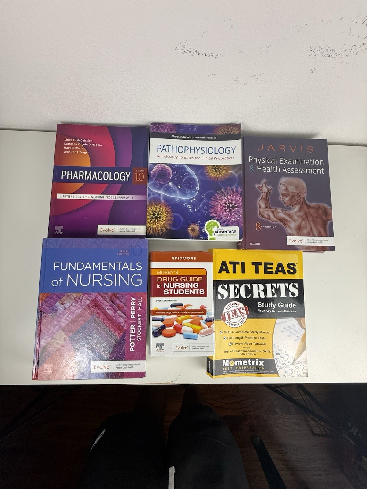 Nursing School Textbook Lot 6 Books UNUSED Access Codes Potter Pharmacology