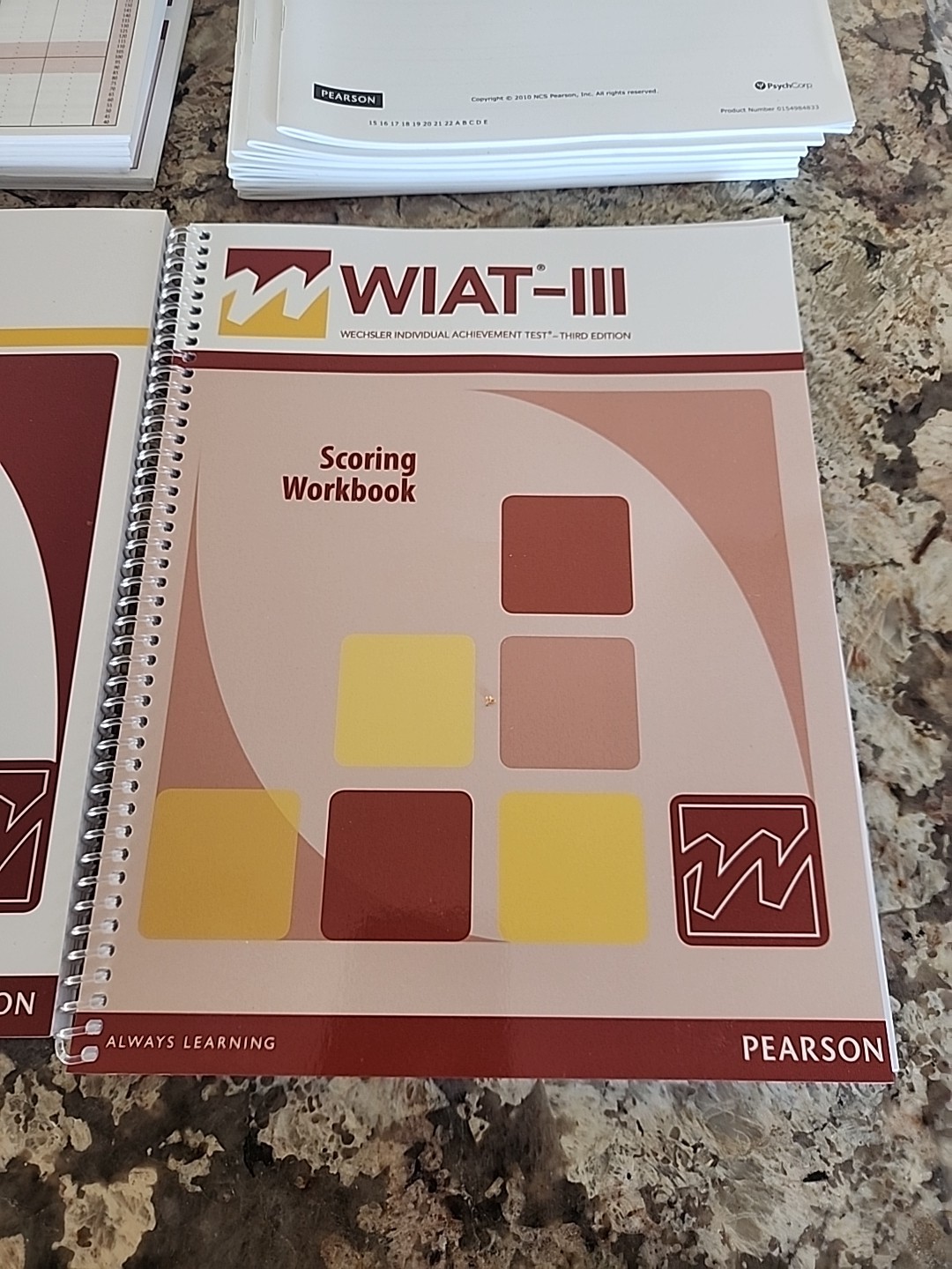 2 WIAT III Test 3rd Edition Test Kit Audio CD Record Response Books Protocols