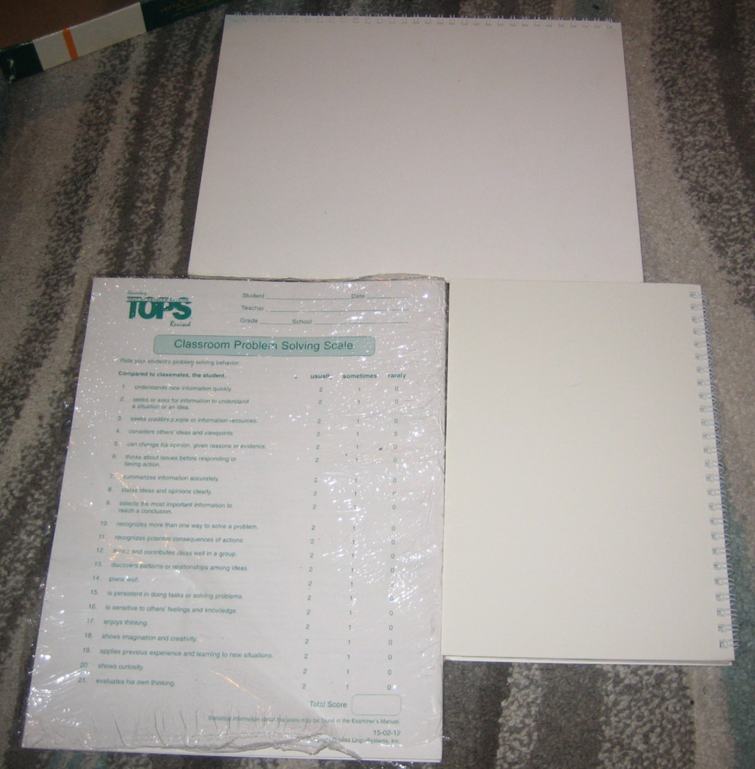 TOPS Elementary Test Of Problem Solving Revised LinguiSystems Book Set