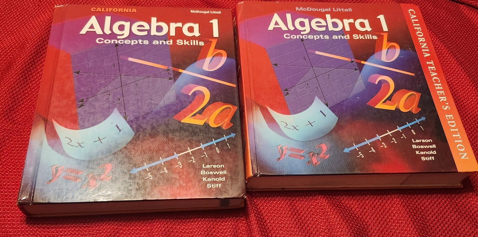 Algebra 1 Concepts & Skills – Student Edition & California Teacher’s Edition Set