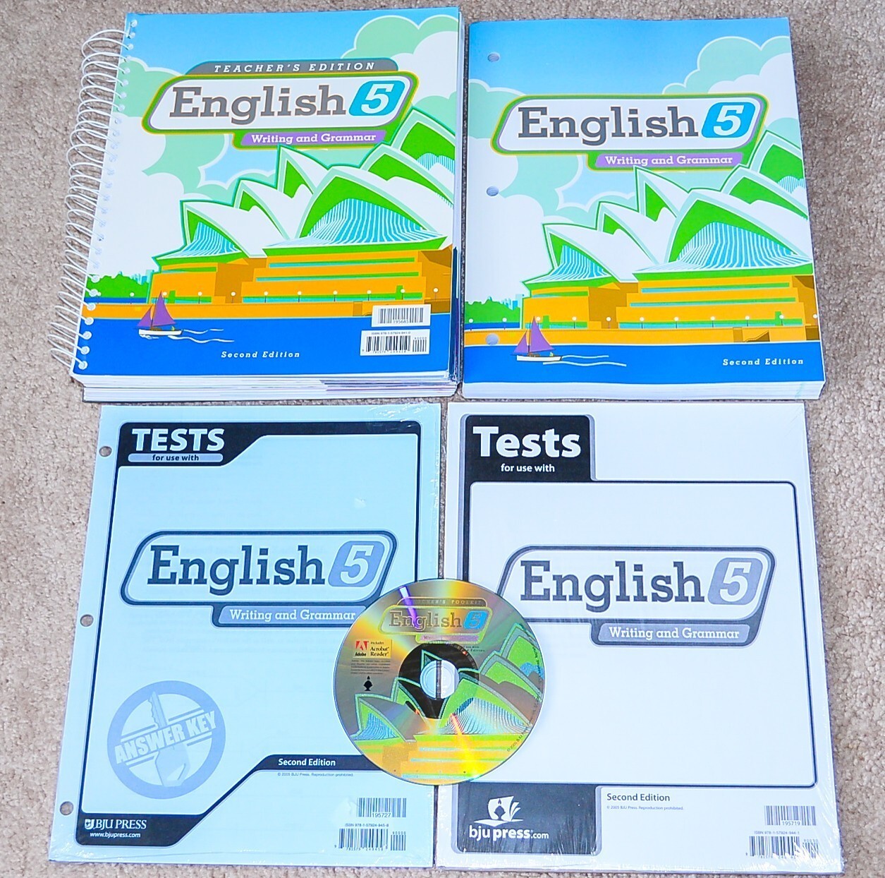 BJU Bob Jones 5th grade ENGLISH 5 Writing Grammar Complete Set Current 2nd Ed