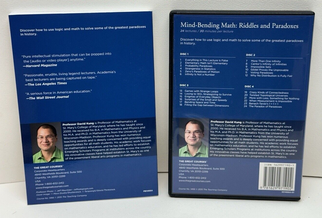 Mind-Bending Math Riddles and Paradoxes DVD Course Book The Great Courses