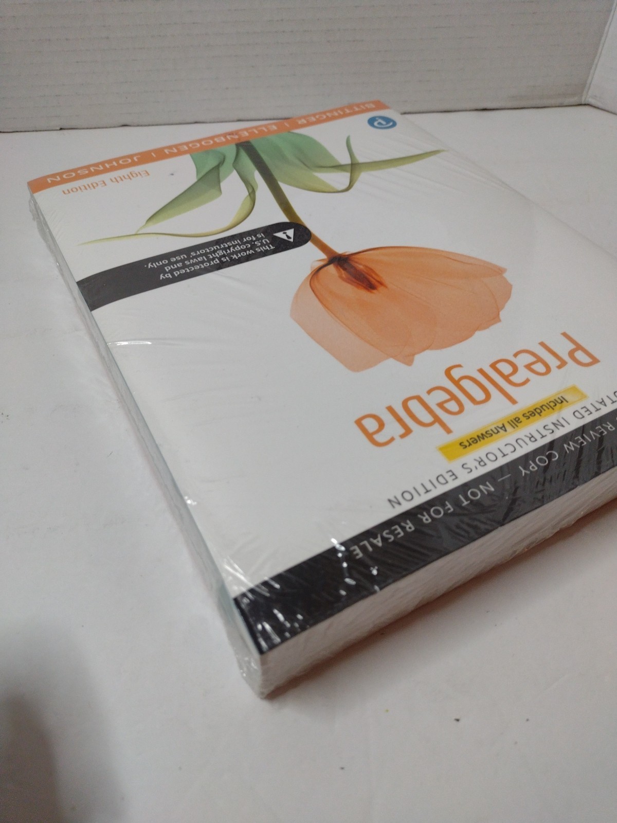 Prealgebra 8th Ed.  Bittinger, Ellenbogen Johnson Annotated Instructor’s Edition